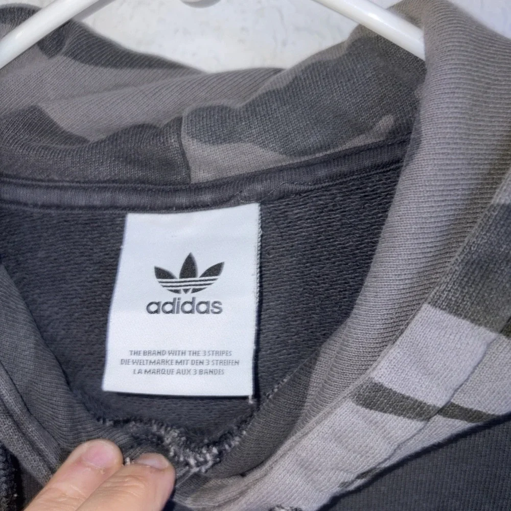 Adidas Cammo Hoodie Hooded Sweatshirt Distressed To Perfection Fade Size M